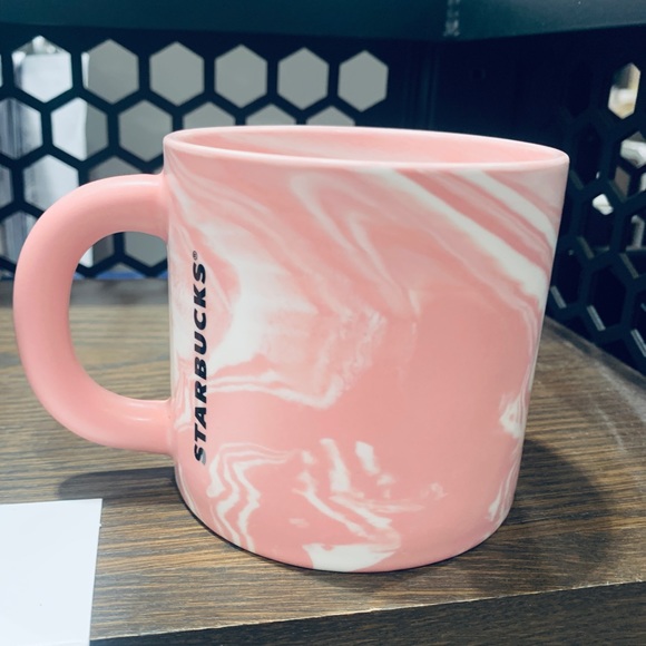 Starbucks Accessories - ❌ON HOLd❌ Starbucks Pink Pastel Ceramic Tie Dye Wave Coffee Cup Mug Tumbler New